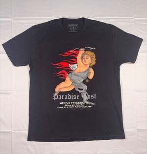 Paradise Lost 'Apply Pressure' Cupid Fire Graphic T-Shirt XL